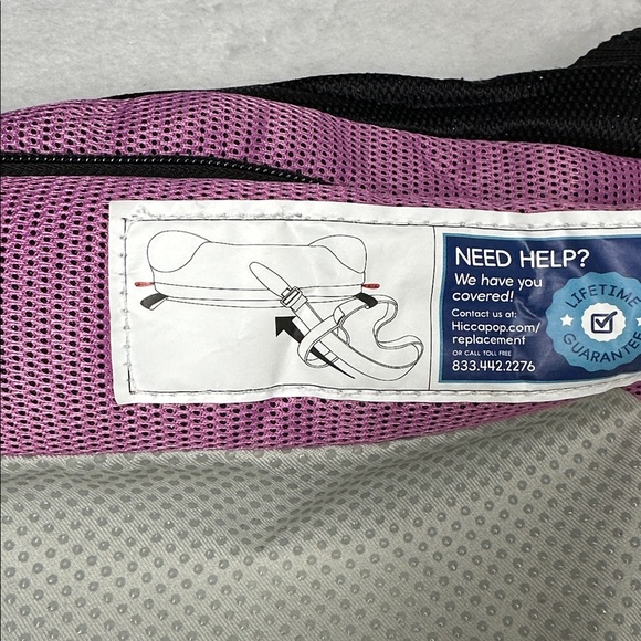 Hiccapop Children’s Inflatable Pink and Black Booster Seat - Picture 6 of 7